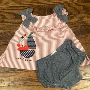 Mud pie dress 3-6M with bloomers